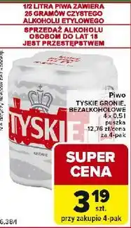 Carrefour Express Piwo Tyskie 0.0% oferta