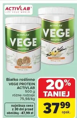 Carrefour Odżywka białkowa ciasteczka Activlab Vege oferta
