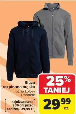 Carrefour Bluza męska dresowa rozpinana oferta
