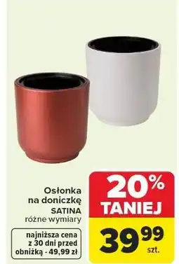 Carrefour Osłonka satina oferta