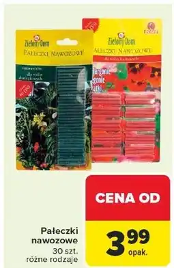 Carrefour Pałeczki nawozowe do roślin kwitnących z guano Zielony Dom oferta