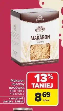Carrefour Makaron jajeczny nitki Bacówka oferta