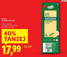 Lidl Ser gouda w plastrach oferta