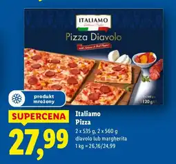 Lidl Pizza diavolo lub margherita 2x535 g, 2x560 g oferta