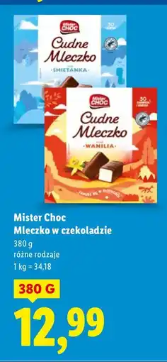 Lidl Mleczko w czekoladzie, różne rodzaje oferta
