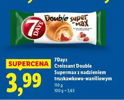 Lidl Croissant Double Supermax z nadzieniem truskawkowo-waniliowym oferta