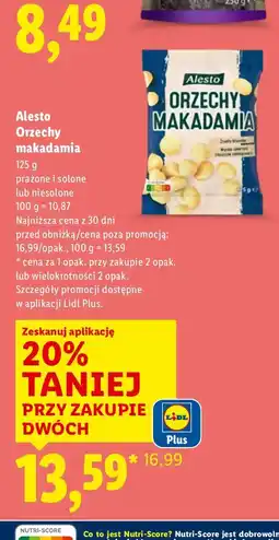 Lidl Orzechy makadamia oferta