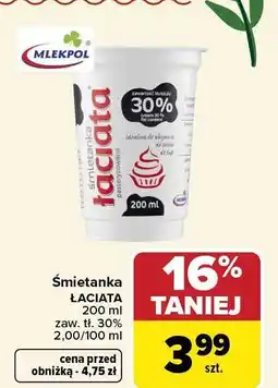 Carrefour Śmietanka 30% oferta
