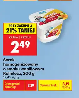 Biedronka Serek homogenizowany Rolmlecz oferta