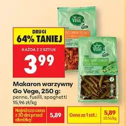 Biedronka Makaron Go Vege oferta