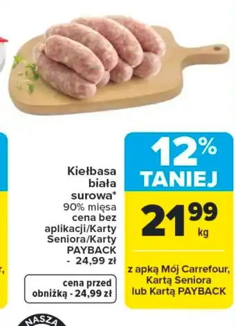 Carrefour Kiełbasa biała Carrefour oferta