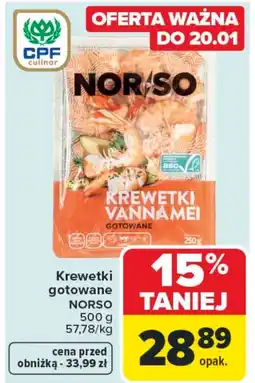 Carrefour Krewetki Norso oferta
