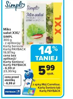 Carrefour Miks sałat Simpl oferta