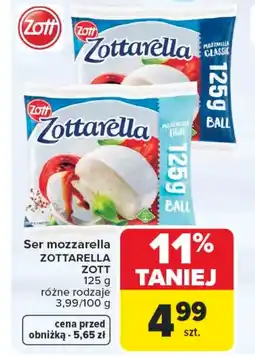 Carrefour Mozzarella Zott oferta
