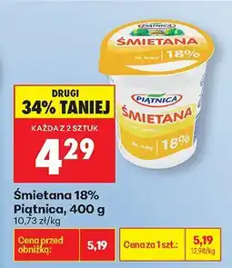 Biedronka Śmietana 18% oferta