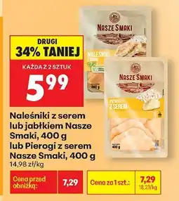 Biedronka Pierogi z serem Nasze Smaki oferta