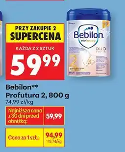 Biedronka Mleko Profutura 2 oferta