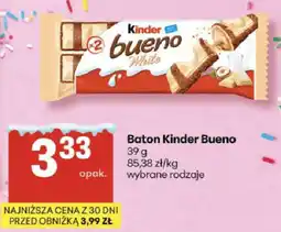 Delikatesy Centrum Baton Kinder Bueno White oferta