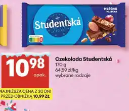 Delikatesy Centrum Czekolada Studentská oferta