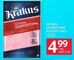 Selgros Szynka eksportowa plastry Krakus oferta