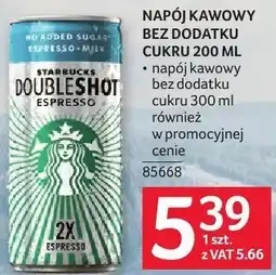 Selgros Napój kawowy bez dodatku cukru Doubleshot Espresso oferta