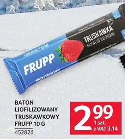 Selgros Baton liofilizowany truskawka Frupp oferta
