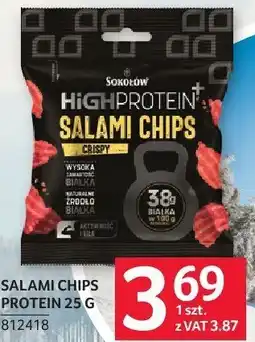 Selgros Salami chips protein Sokołów High Protein oferta