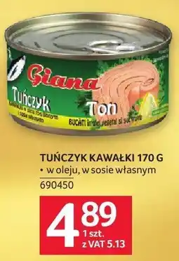 Selgros Tuńczyk kawałki Giana oferta
