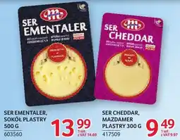 Selgros Ser Cheddar, Mazdamer plastry oferta