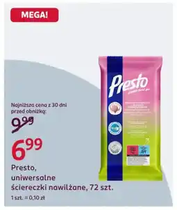 Rossmann Presto, uniwersalne ściereczki nawilżane oferta