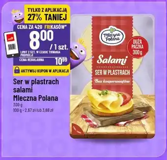 Polomarket Ser w plastrach salami Mleczna Polana oferta