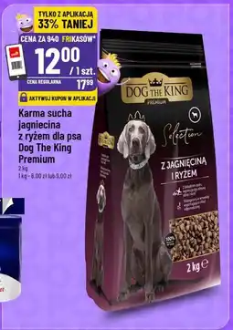 Polomarket Karma sucha jagnięcina z ryżem dla psa Dog The King Premium oferta