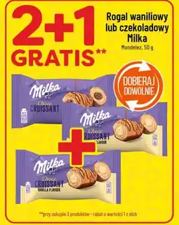 Polomarket Rogal waniliowy lub czekoladowy Milka oferta