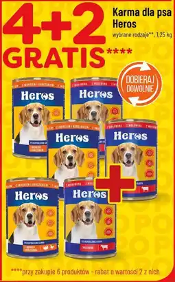 Polomarket Karma dla psa Heros 1,25 kg (4+2 gratis) oferta
