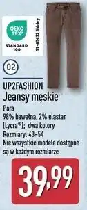 ALDI Jeansy męskie UP2FASHION oferta