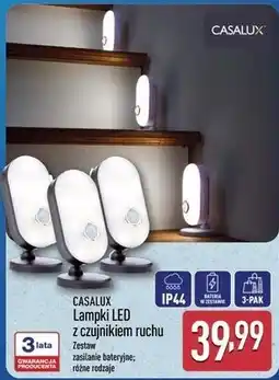 ALDI CASALUX Lampki LED z czujnikiem ruchu (3-PAK) oferta