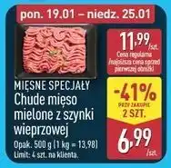ALDI Chude mięso mielone z szynki wieprzowej Mięsne Specjały Zawsze Świeże (Aldi) oferta