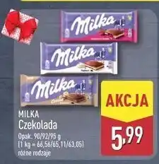ALDI Czekolada creme hazelnut Milka oferta