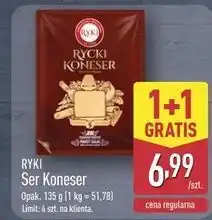 ALDI Ser rycki koneser plastry Ryki oferta