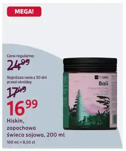 Rossmann Hiskin, zapachowa świeca sojowa oferta