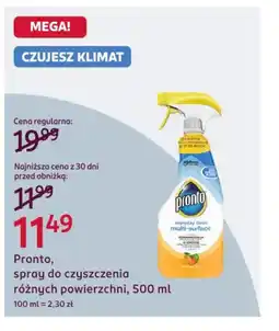 Rossmann Pronto, spray do czyszczenia różnych powierzchni oferta