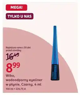 Rossmann Wibo, wodoodporny eyeliner w płynie, Czarny oferta