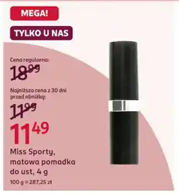 Rossmann Miss Sporty, matowa pomadka do ust oferta
