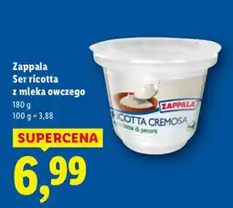 Lidl Ser ricotta z mleka owczego oferta