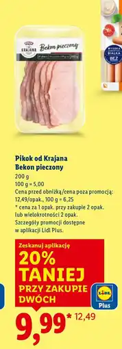 Lidl Bekon pieczony oferta