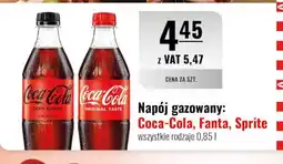 Eurocash Napój gazowany Coca-Cola, Fanta, Sprite oferta