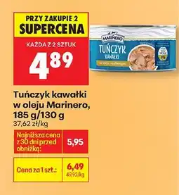 Biedronka Tuńczyk kawałki w oleju oferta