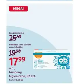 Rossmann o.b., tampony higieniczne oferta