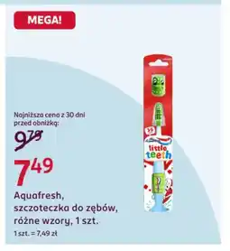 Rossmann Aquafresh, szczoteczka do zębów oferta