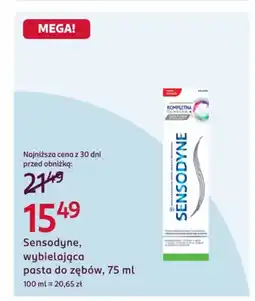Rossmann Sensodyne, wybielająca pasta do zębów oferta